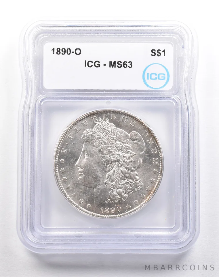 1890-O Morgan Silver Dollar MS63 ICG *5544