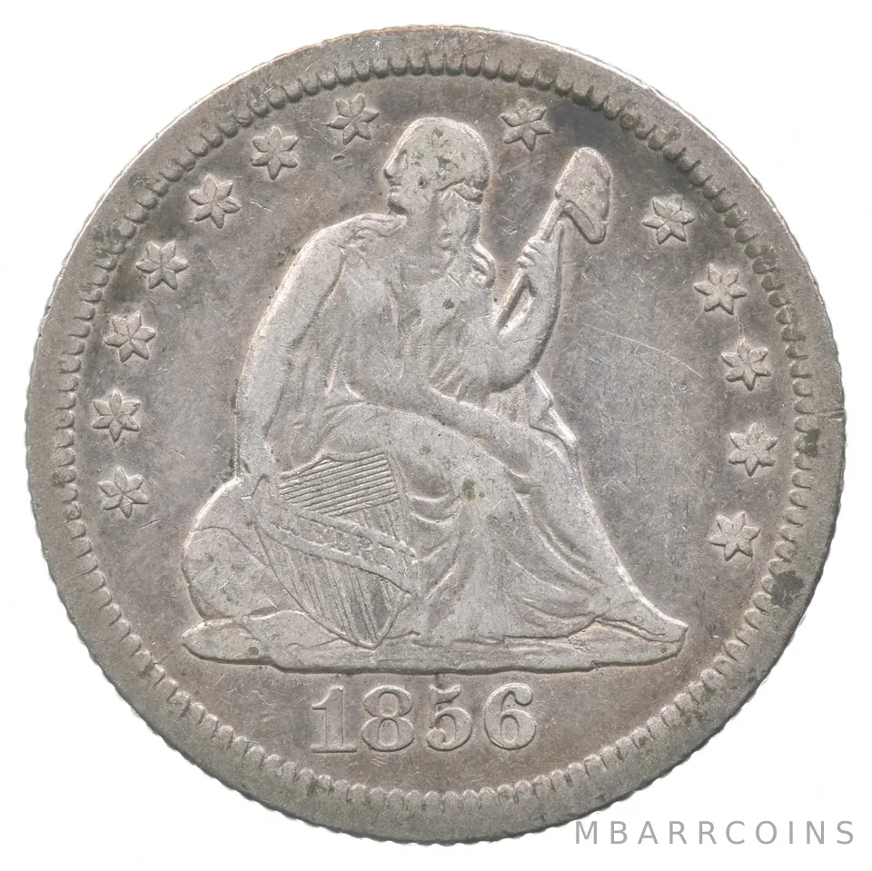 1856-O Seated Liberty Quarter *8883