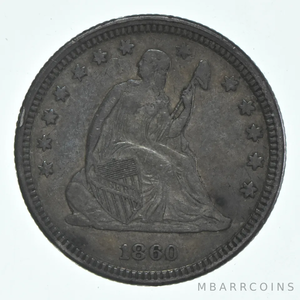 1860 Seated Liberty Quarter *6111