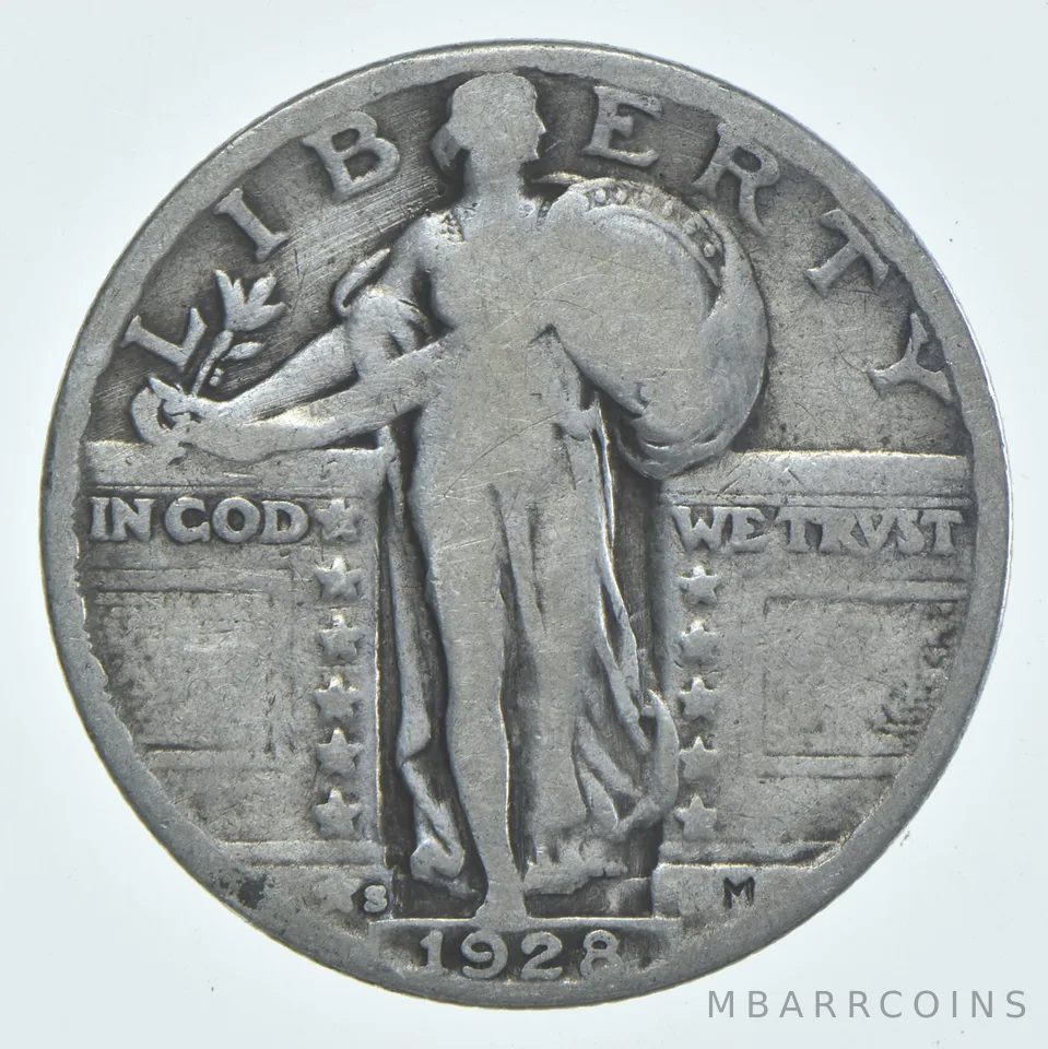 1928-S Standing Liberty Quarter AC Average Circ (1 coin)