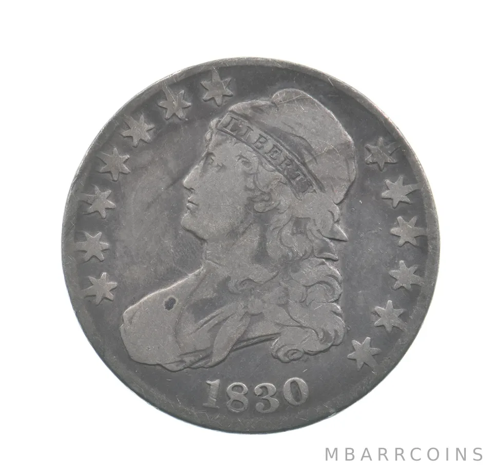 1830 Capped Bust Half Dollar *4405