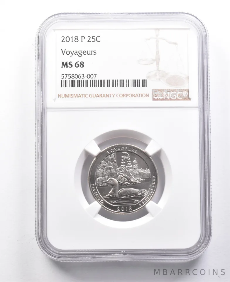 2018-P Washington Quarter Voyageurs MS68 NGC *7679