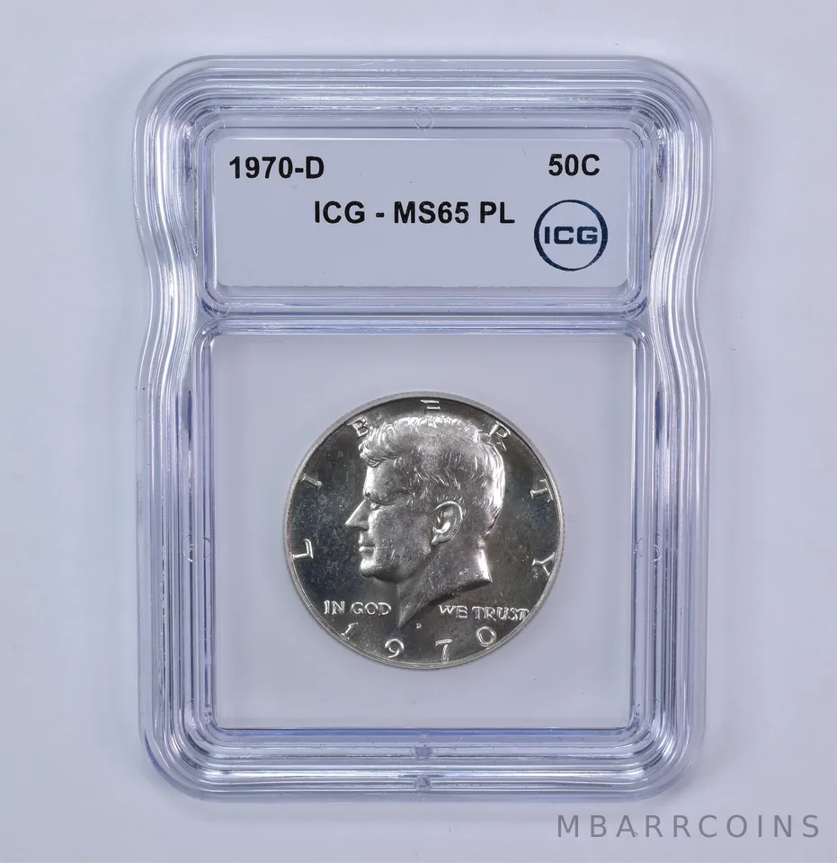 1970-D Kennedy Half Dollar MS65 PL ICG