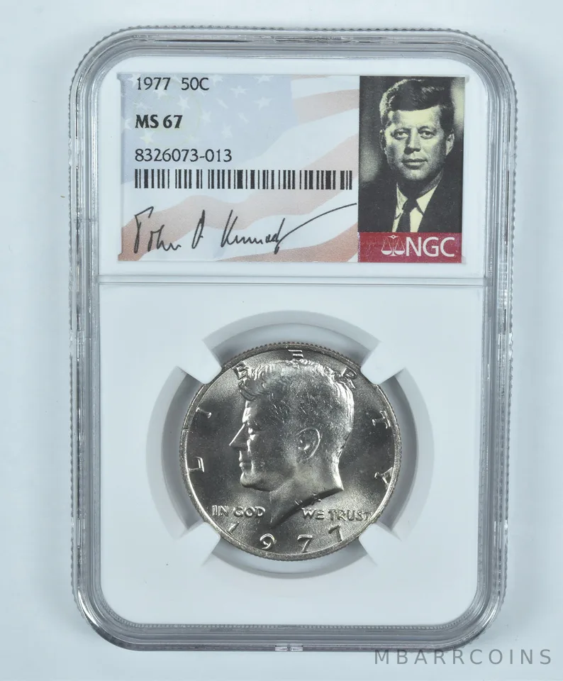 1977 Kennedy Half Dollar MS67 NGC Special Label