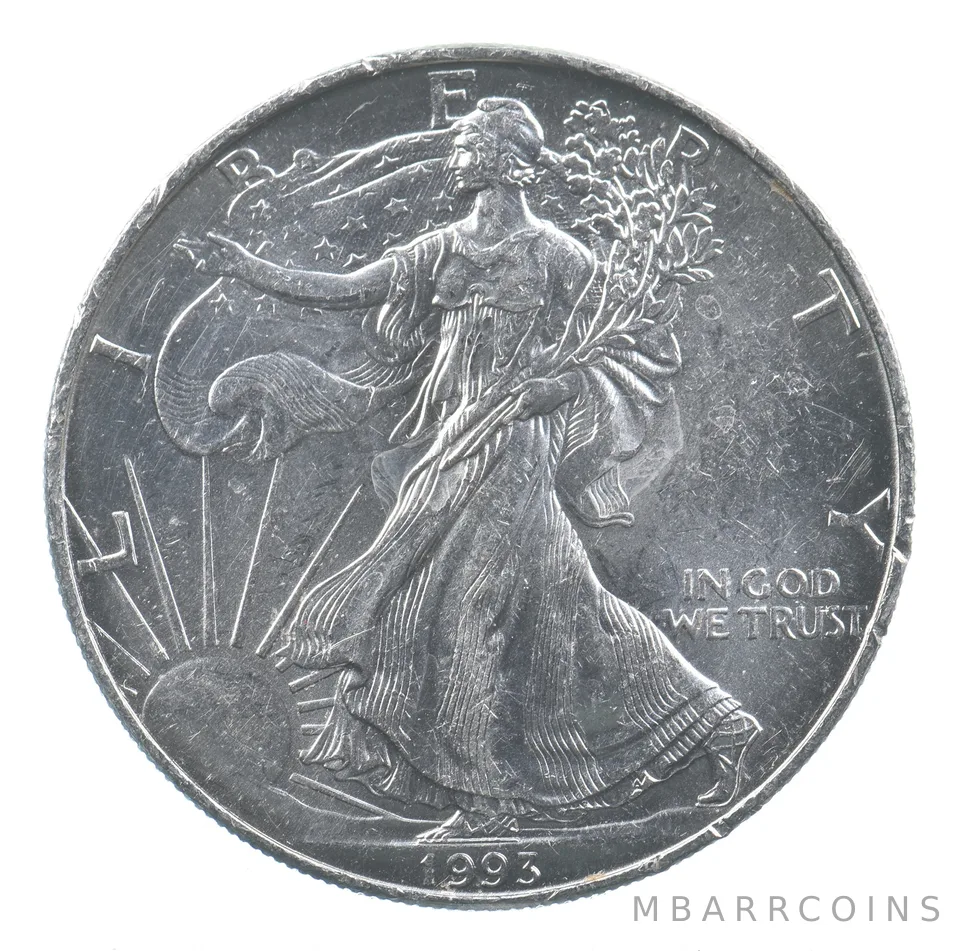 Better Date 1993 American Silver Eagle 1 Troy Oz .999 Fine Silver *884