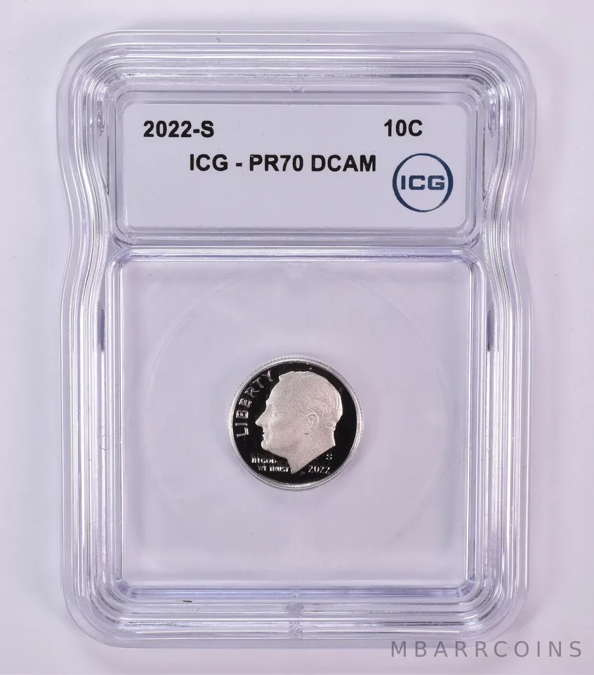 2022-S Roosevelt Dime PR70 DCAM ICG