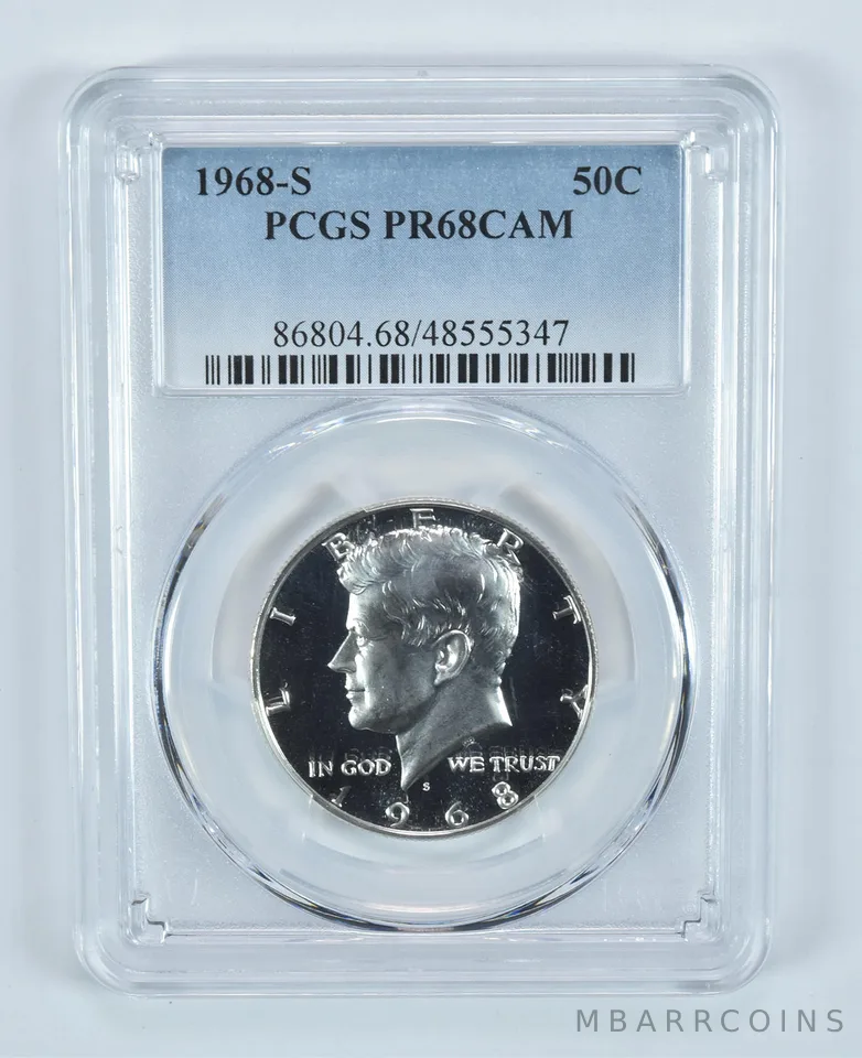 1968-S Kennedy Half Dollar PR68 CAM PCGS S/S VP-002 a9066