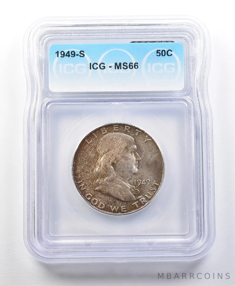 1949-S Franklin Half Dollar MS66 ICG *0064