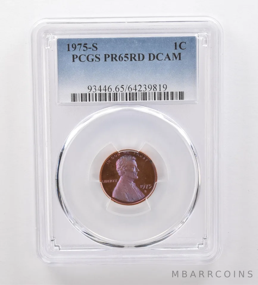 1975-S Lincoln Memorial Cent PR65 RD DCAM PCGS Beautiful Tone *2073