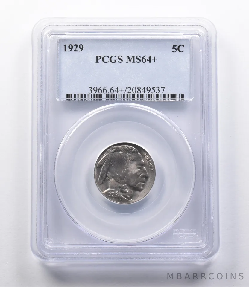 MS64+ 1929 Indian Head Buffalo Nickel PCGS *2726