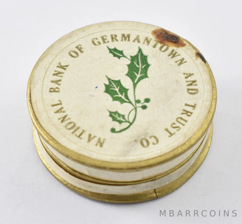 Round Bank Holiday US $5/$2.50 Box 1920's Gold Coin Gift Presentation a5925