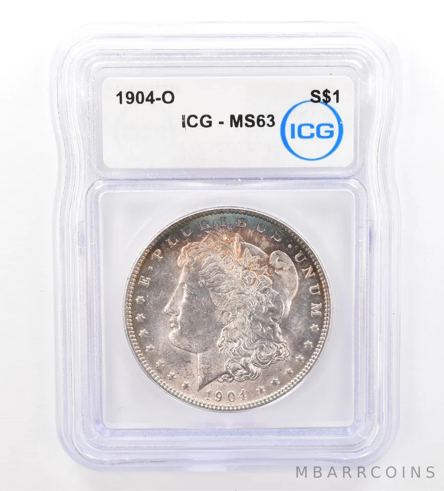 1904-O Morgan Silver Dollar MS63 ICG Peripheral Tone *7364