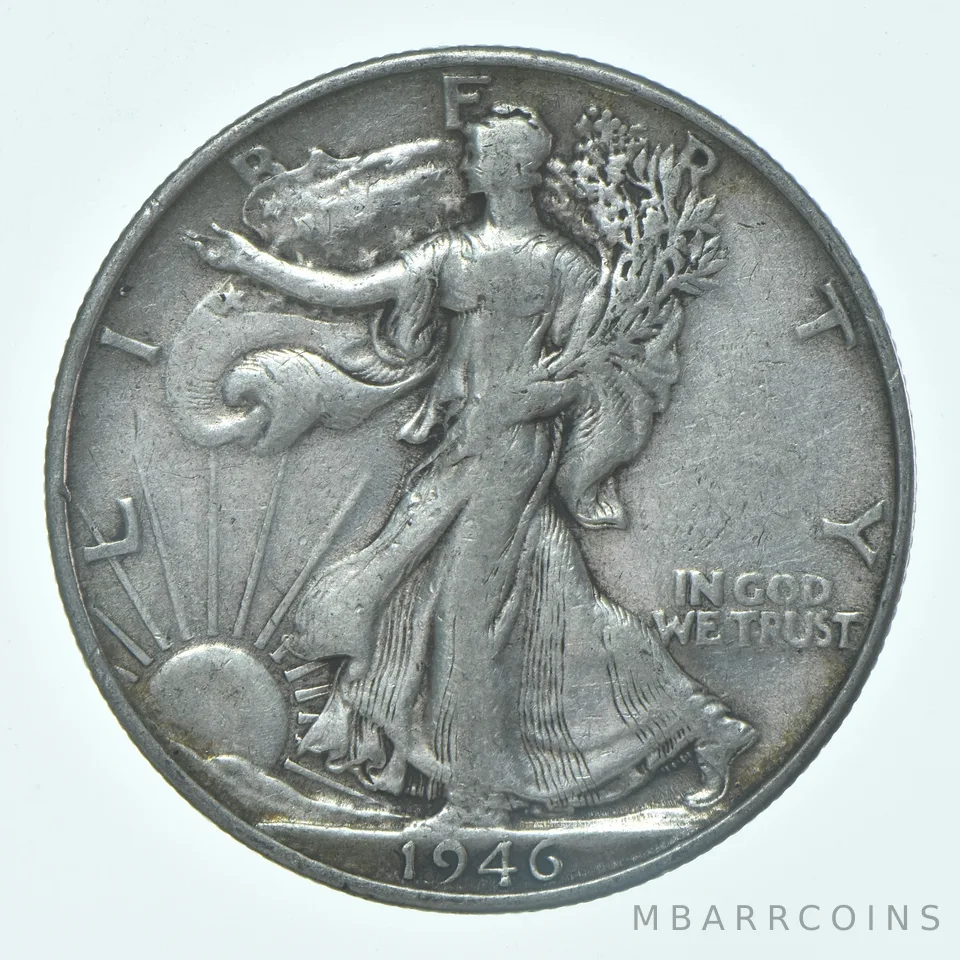 1946-S Walking Liberty Half Dollar CIRC VG+ 90% Silver