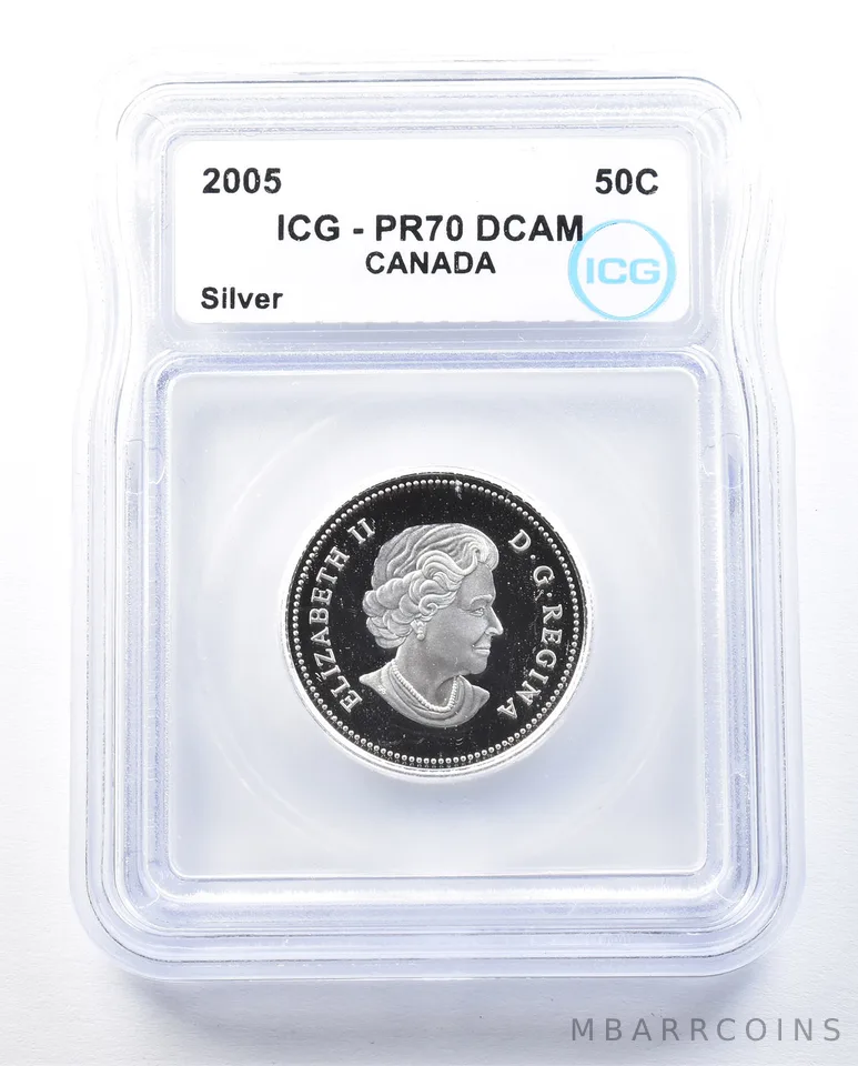 2005 Canada 50 Cents Silver PR70 DCAM ICG *8942