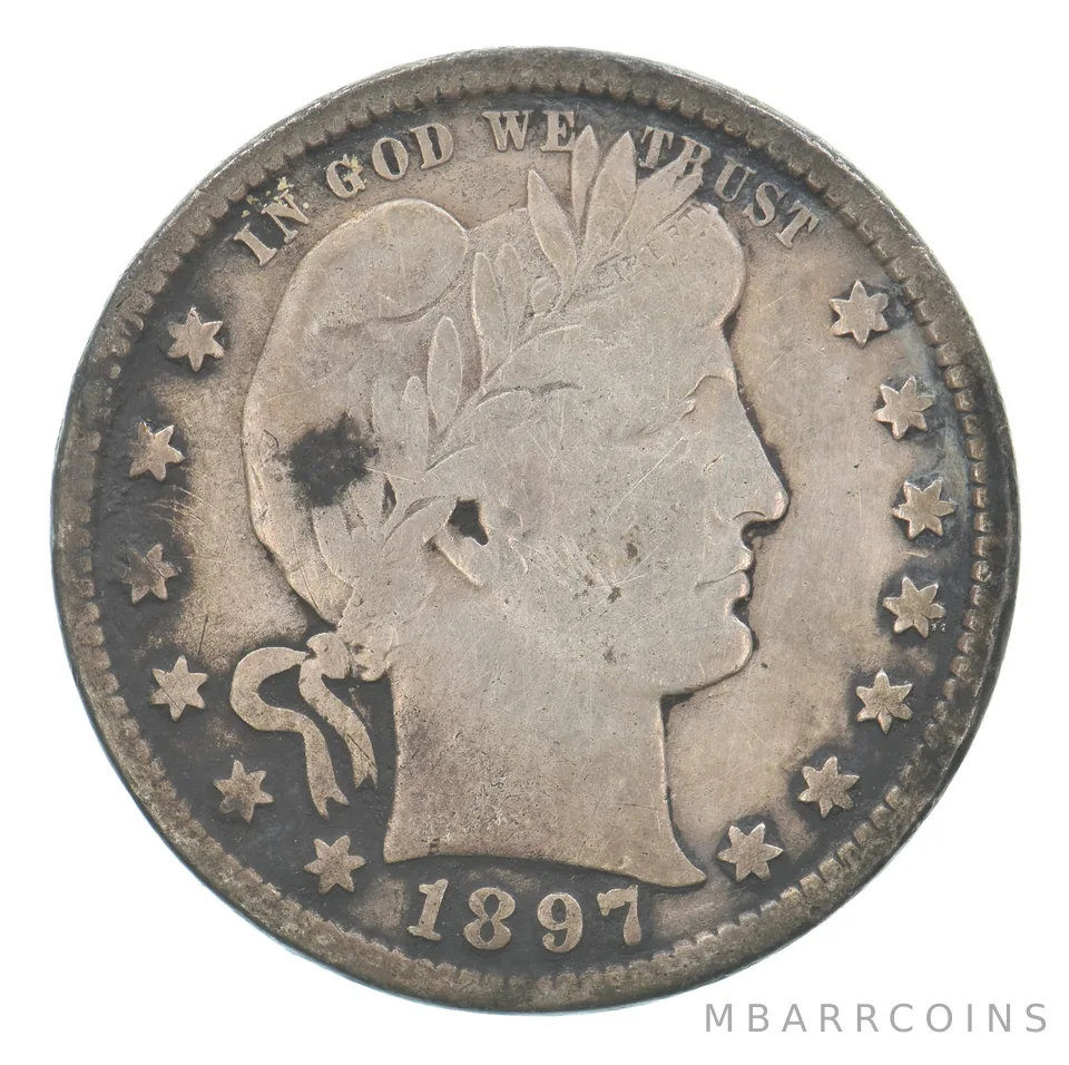 1897 Barber Quarter Beautiful Tone *5141