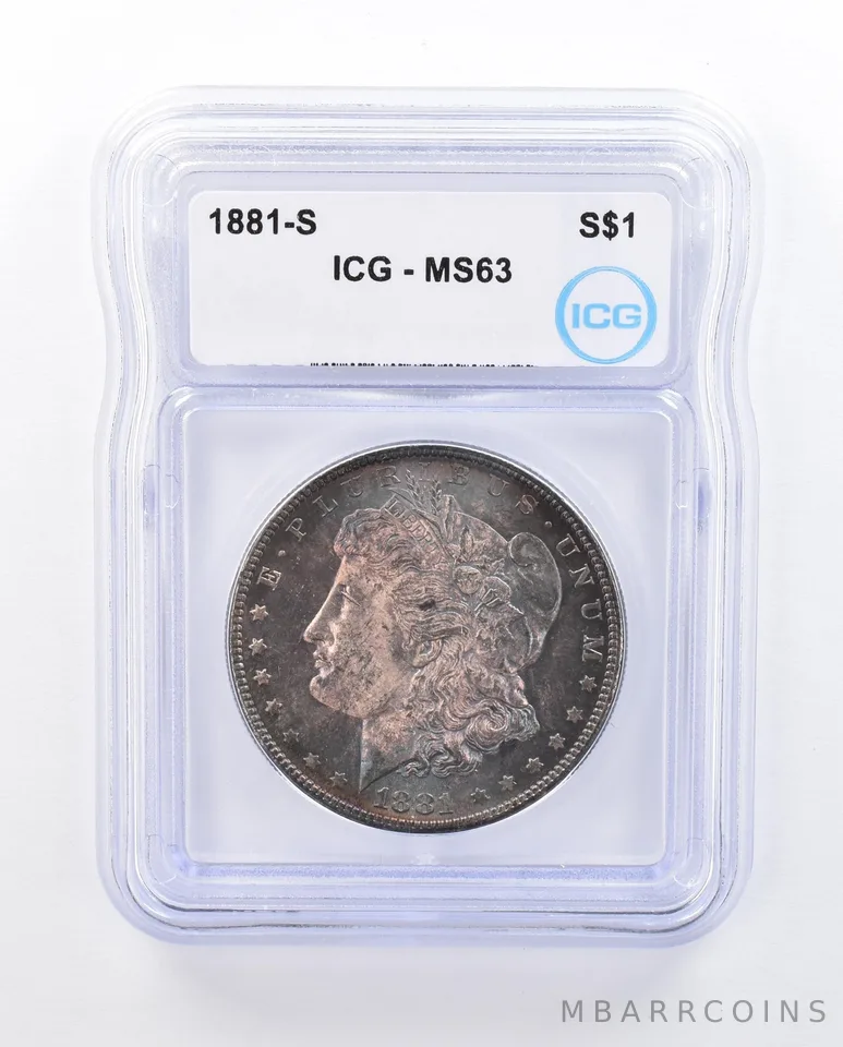 1881-S Morgan Silver Dollar MS63 ICG Beautiful Tone *3712