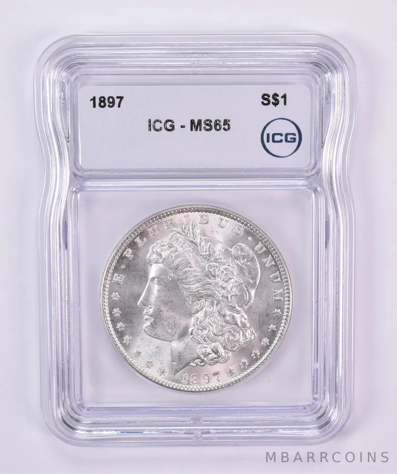 1897 Morgan Silver Dollar MS65 ICG