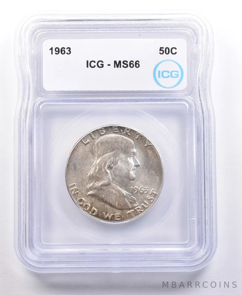 1963 Franklin Half Dollar MS66 ICG *4661