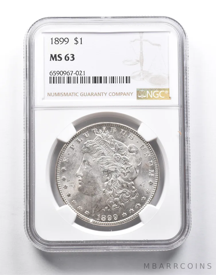 MS63 1899 Morgan Silver Dollar NGC *0150