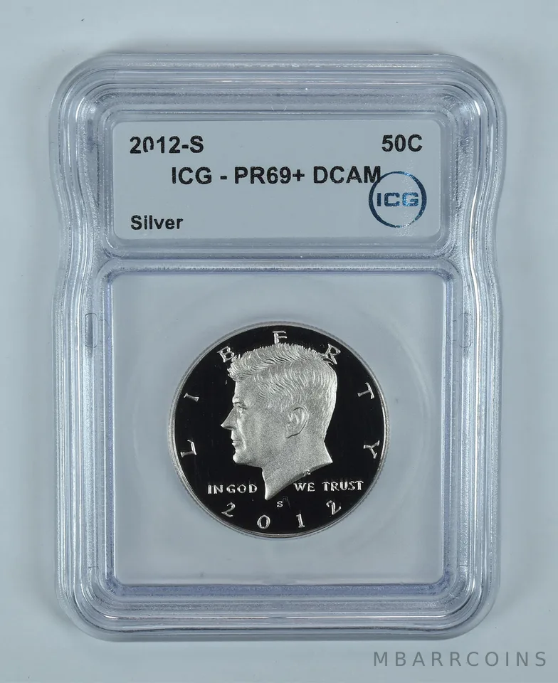 2012-S Kennedy Half Dollar Silver PR69+ PLUS DCAM ICG