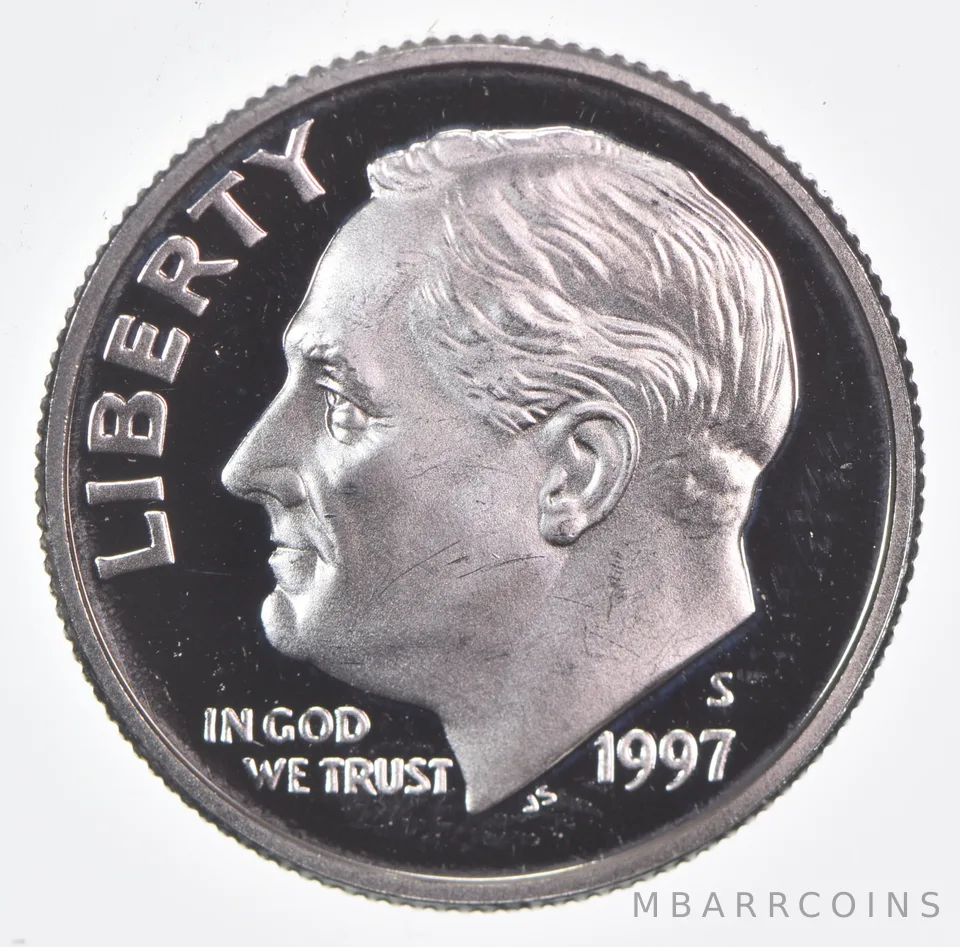 1997-S Roosevelt Dime Proof 90% Silver