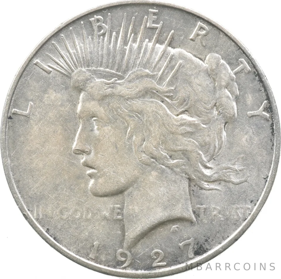 1927-D Peace Silver Dollar a8108
