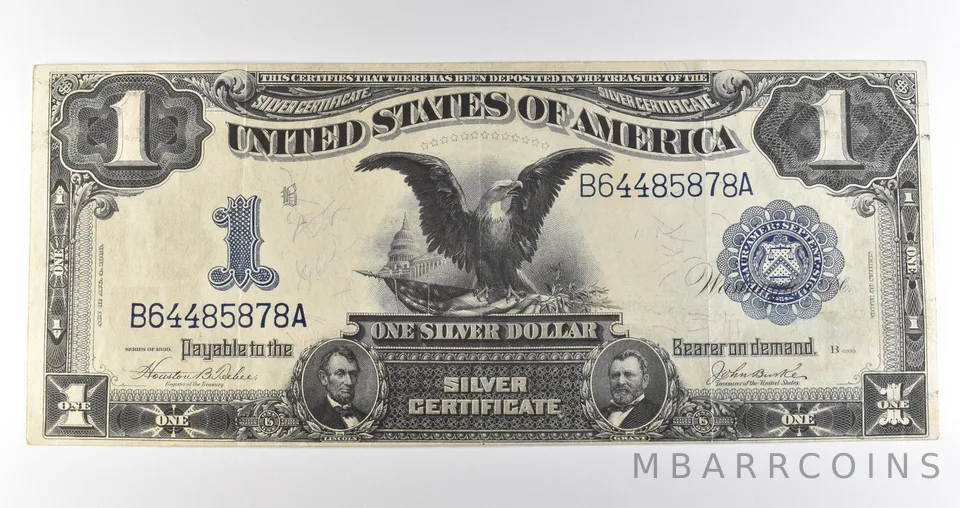 1899 $1 Silver Certificate Large Note Blue Seal *3618