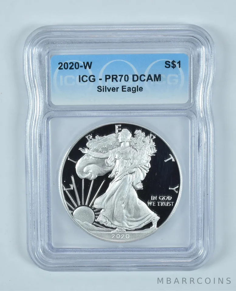 2020-W American Silver Eagle PR70 DCAM ICG