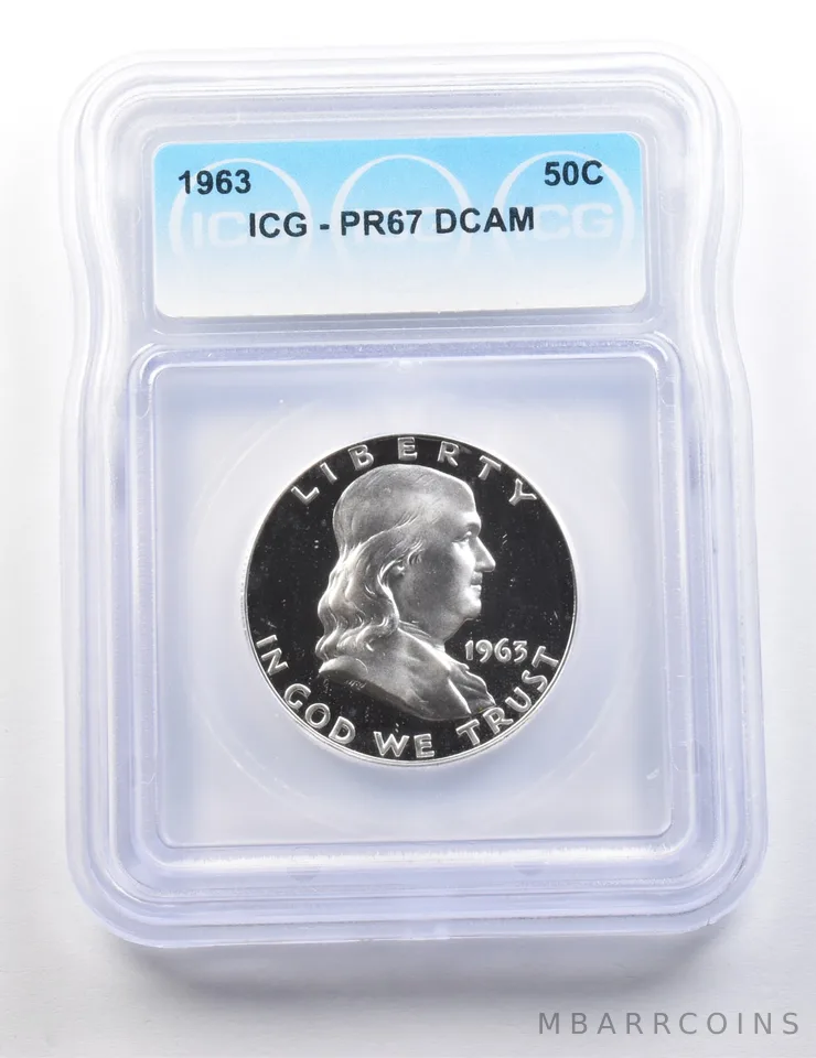 1963 Franklin Half Dollar PR67 DCAM ICG a9534