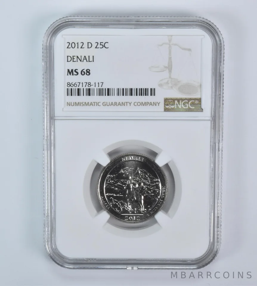 2012-D Washington Quarter ATB Denali MS68 NGC