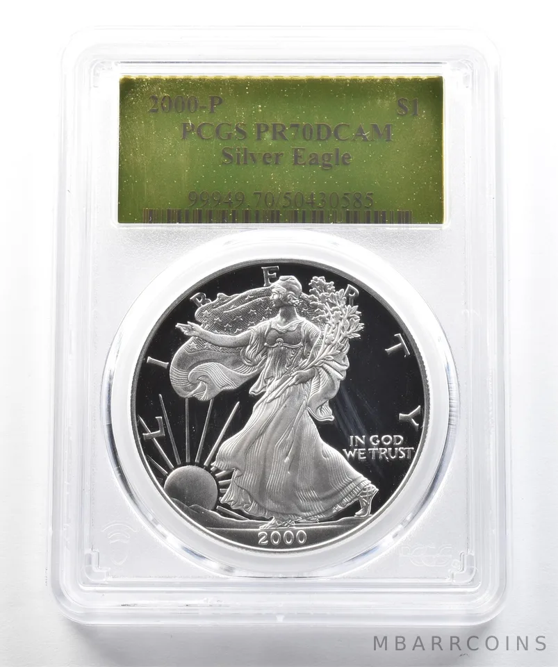 2000-P American Silver Eagle PR70 DCAM PCGS a3054