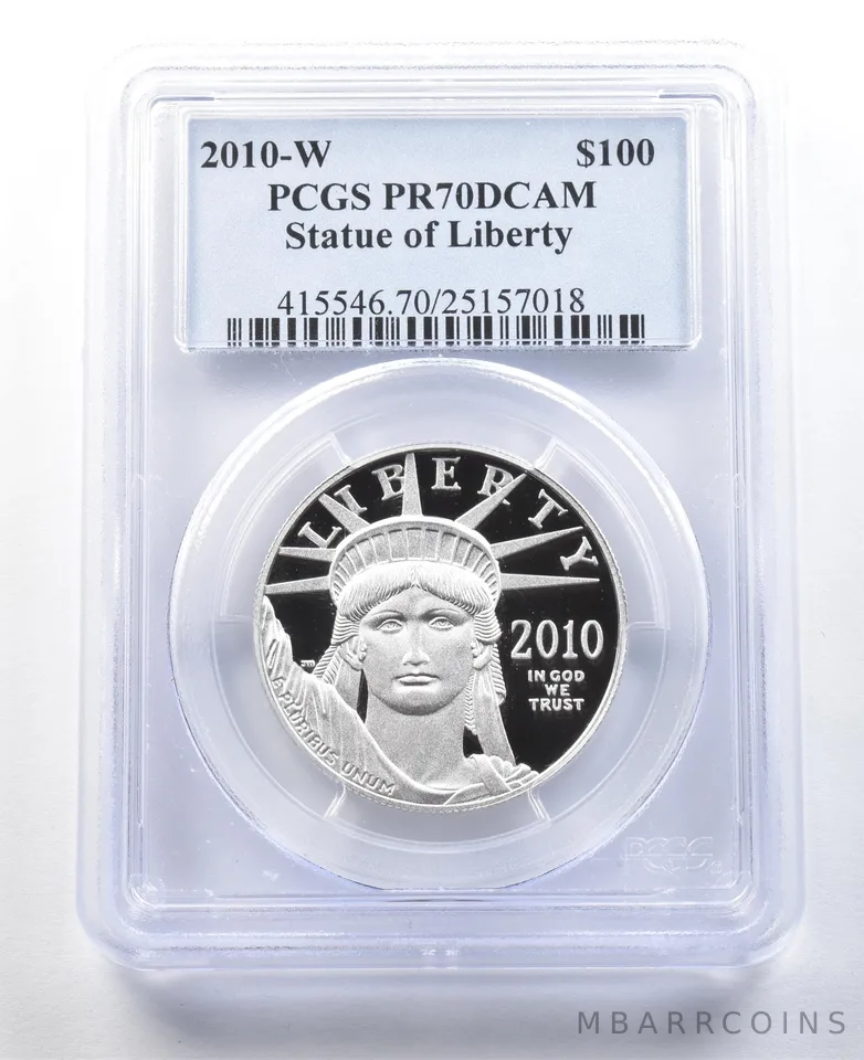 2010-W $100 American Platinum Eagle 1 Oz Platinum PR70 DCAM PCGS