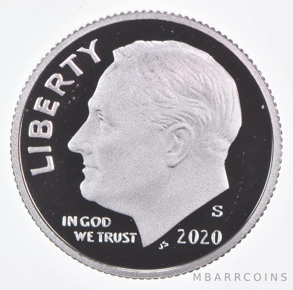 2020-S Roosevelt Dime Proof .999 Silver
