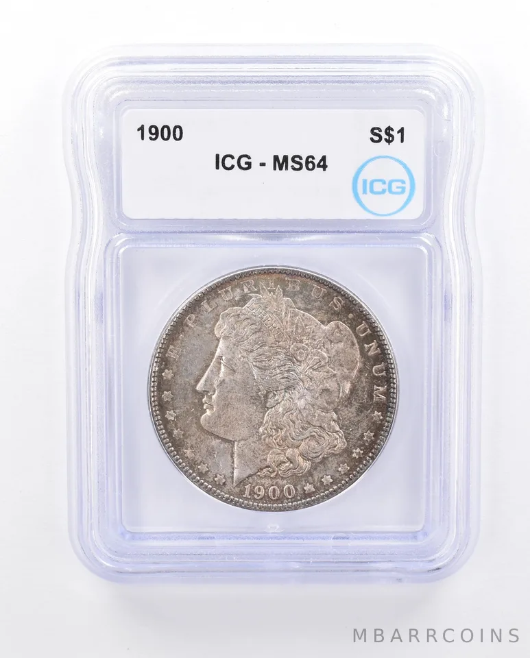 1900 Morgan Silver Dollar MS64 ICG Beautiful Tone *3704