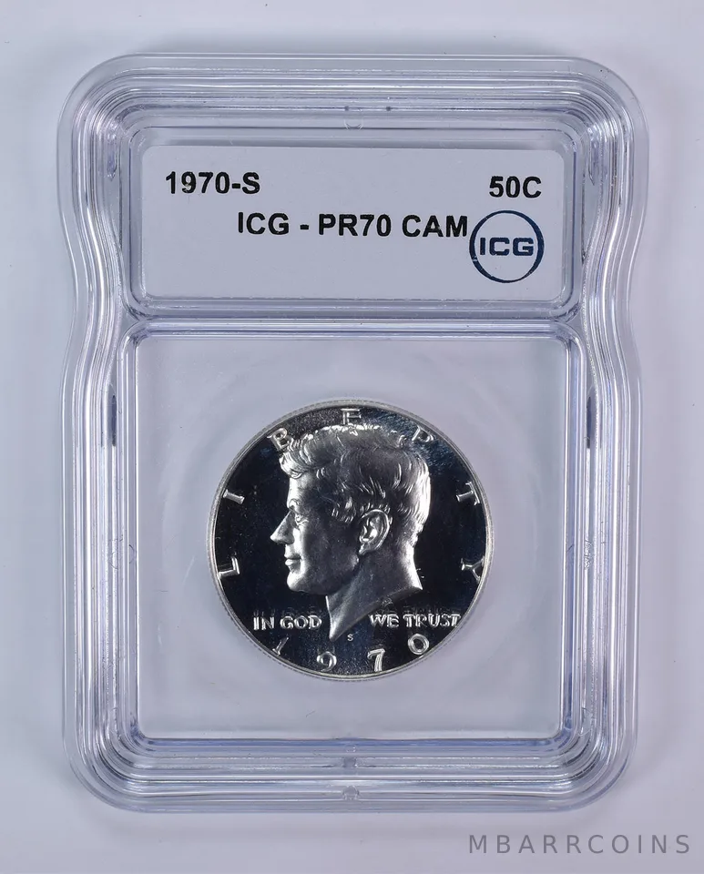 1970-S Kennedy Half Dollar PR70 CAM ICG