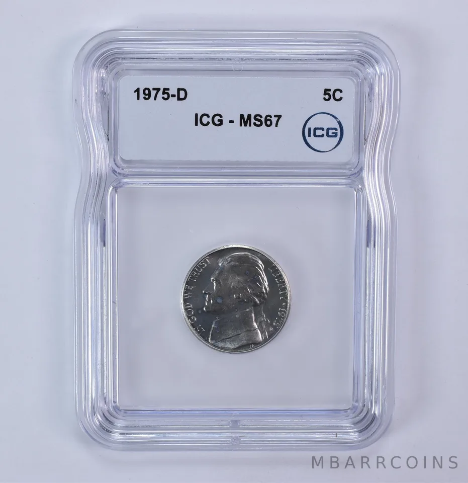 1975-D Jefferson Nickel MS67 ICG