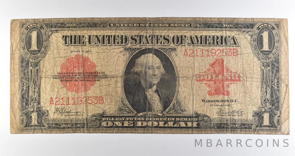 1923 $1 Legal Tender Large Note Red Seal *3580