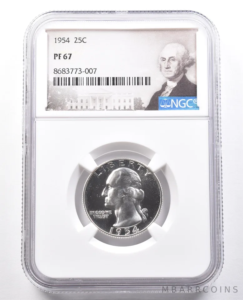 1954 Washington Quarter PF67 NGC Special Label