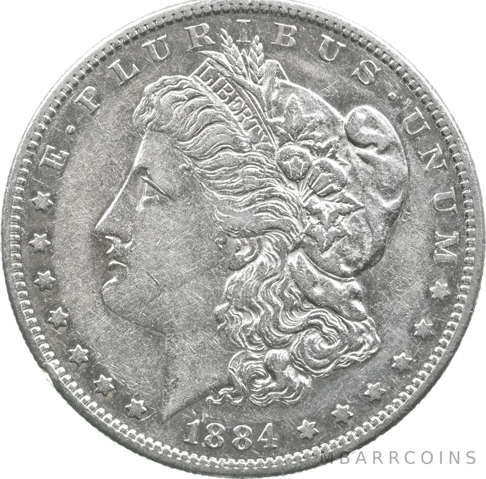 1884-S Morgan Silver Dollar a3563