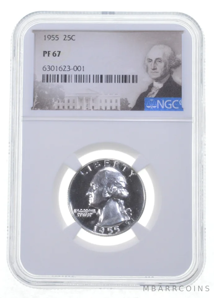 1955 Washington Quarter PF67 NGC PR Special Label