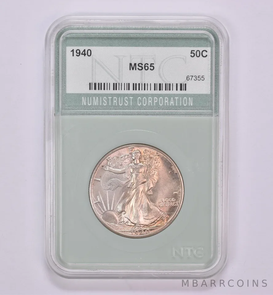 1940 Walking Liberty Half Dollar Beautiful Tone *0457