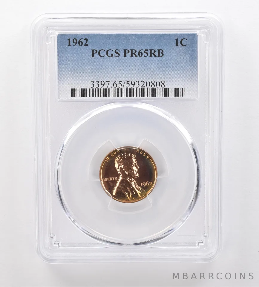 1962 Lincoln Memorial Cent PR65 RB PCGS Beautiful Tone *2071
