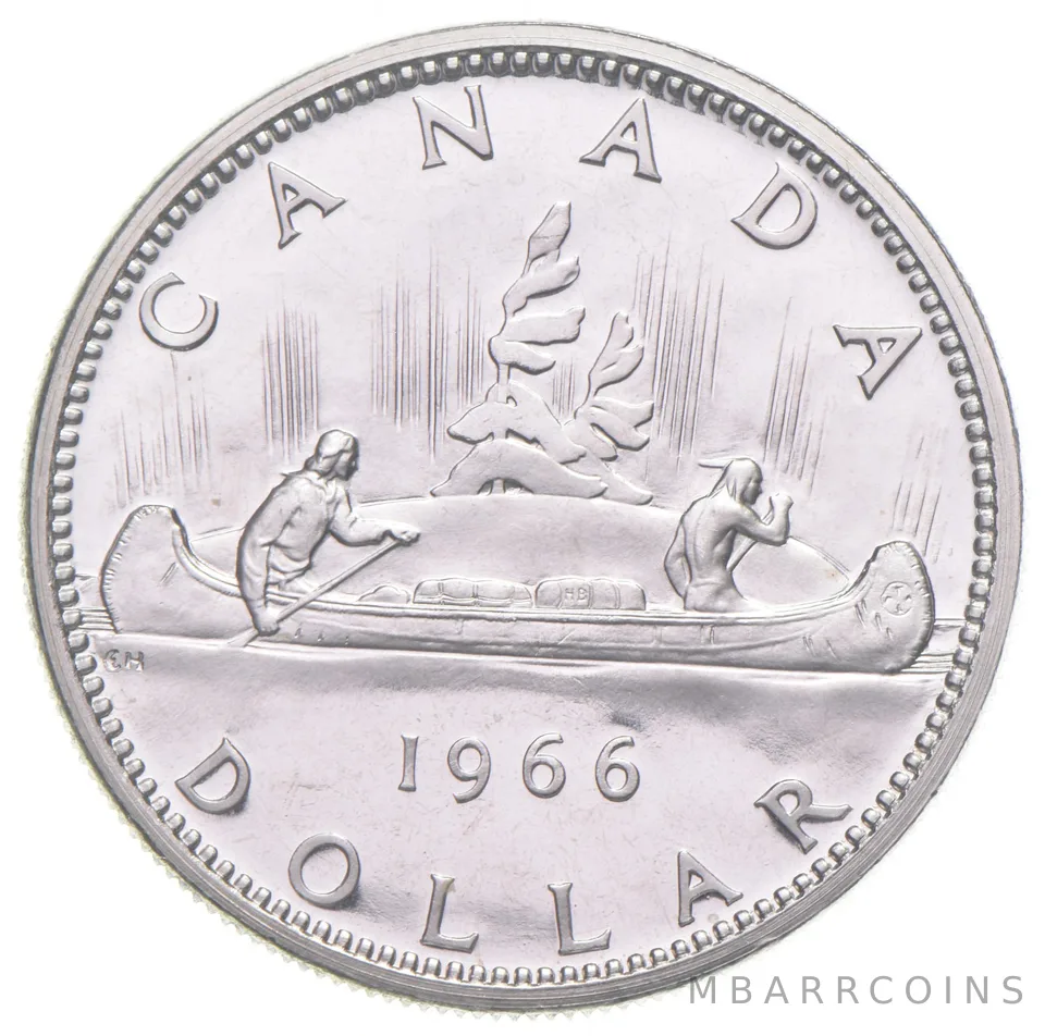 1966 Canada 80% Silver Canadian Silver Dollar