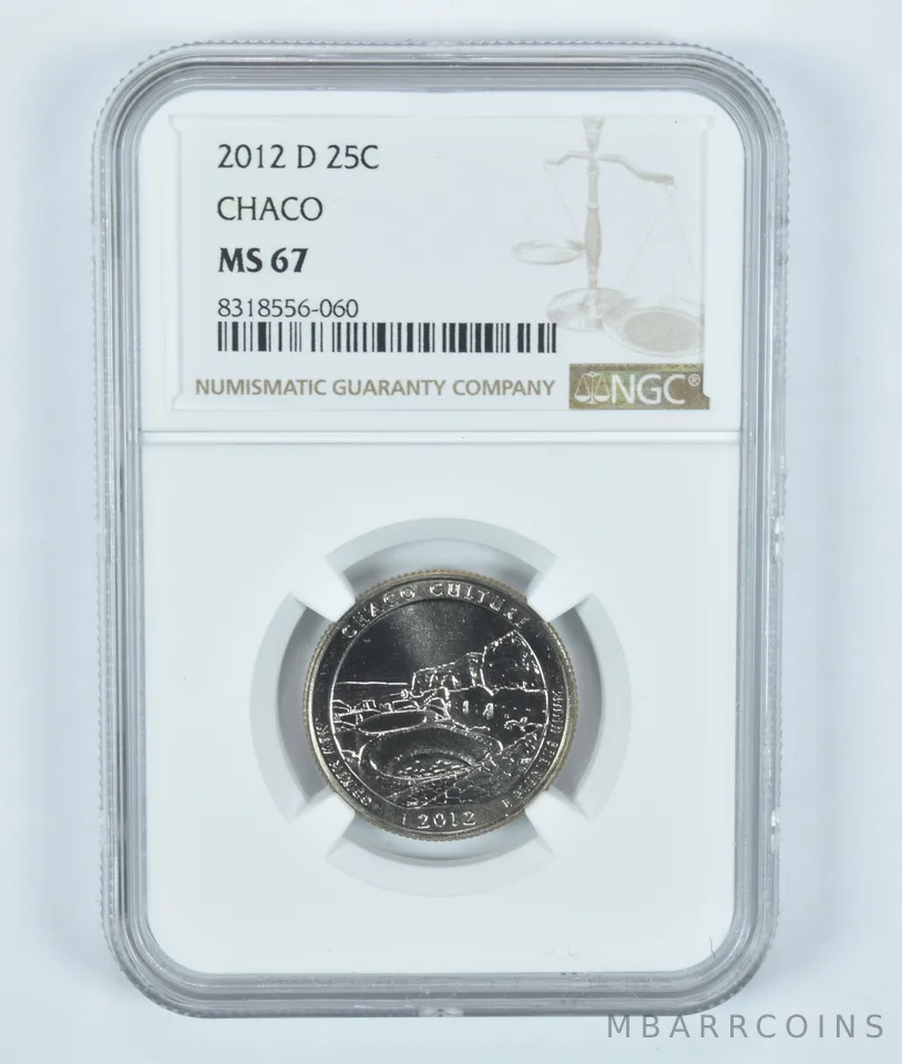 2012-D Washington Quarter ATB Chaco MS67 NGC