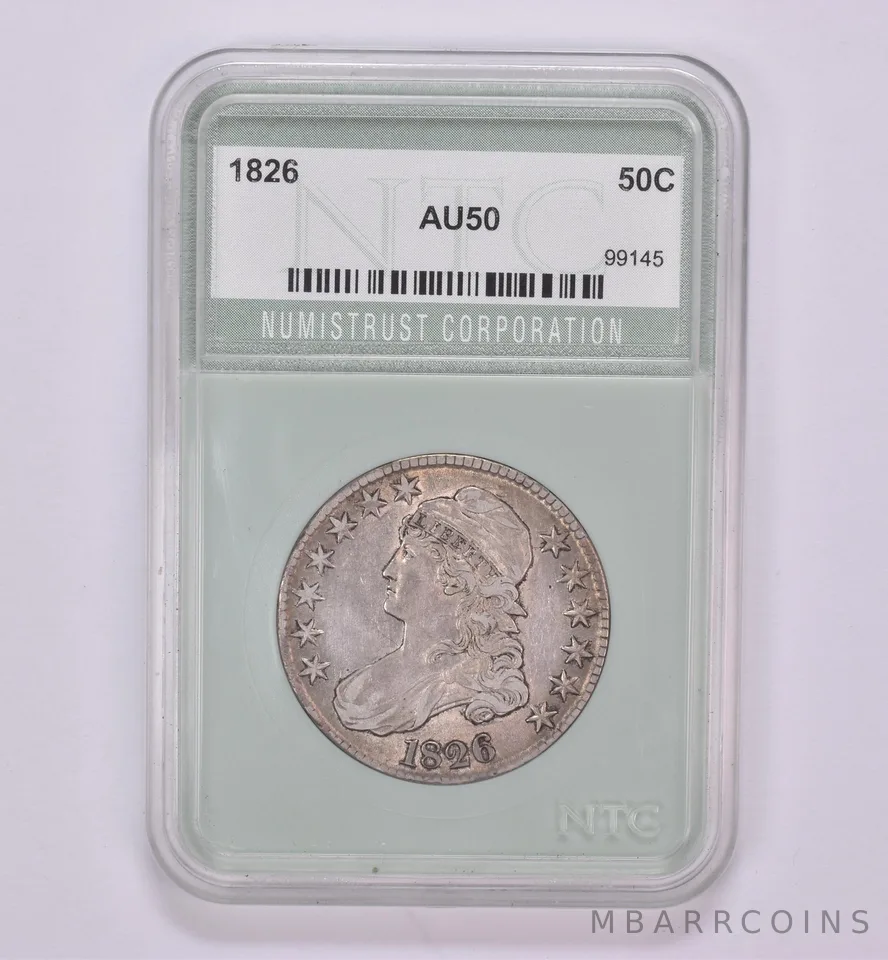 1826 Capped Bust Half Dollar Beautiful Tone *0458