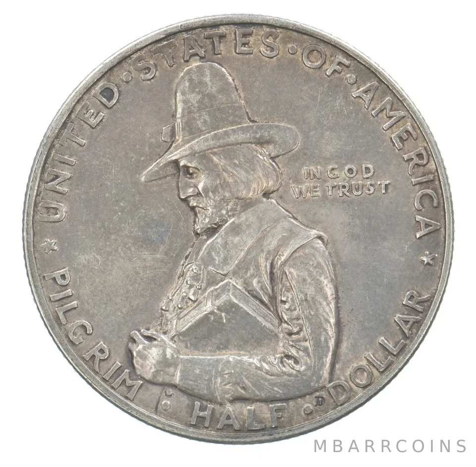 1920 Pilgrim Commemorative Half Dollar Beautiful Tone *5150
