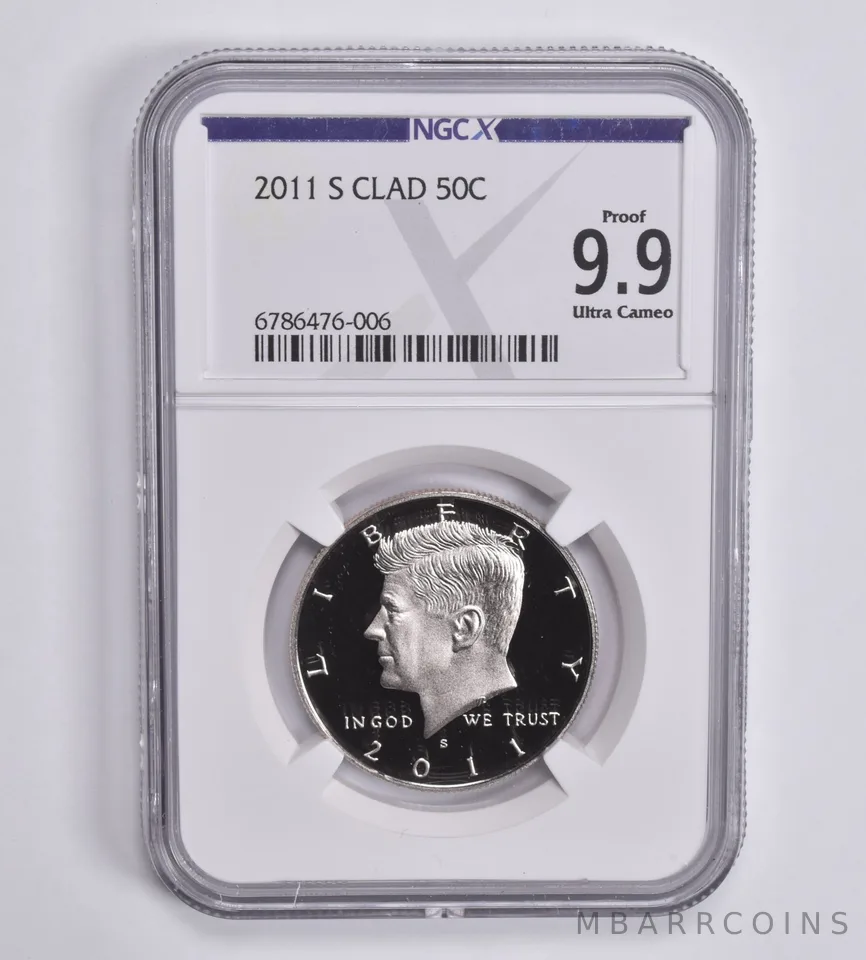 2011-S Kennedy Half Dollar CLAD 50c Proof 9.9 UCAM NGC X NGCX