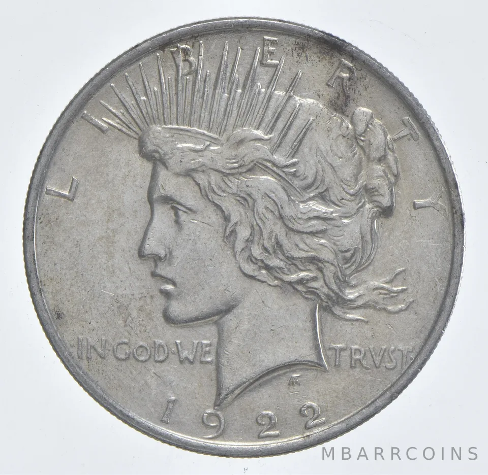 Better - 1922 Peace Silver Dollar - 90% US Coin *702