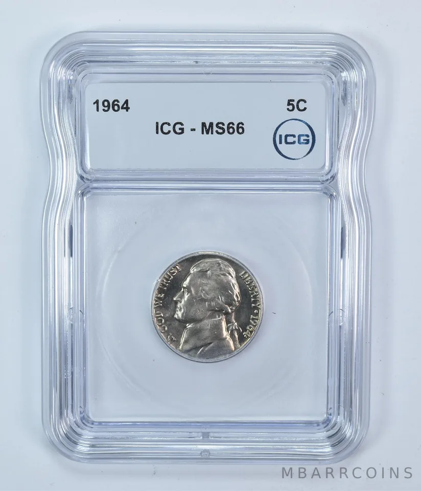 1964 Jefferson Nickel MS66 ICG