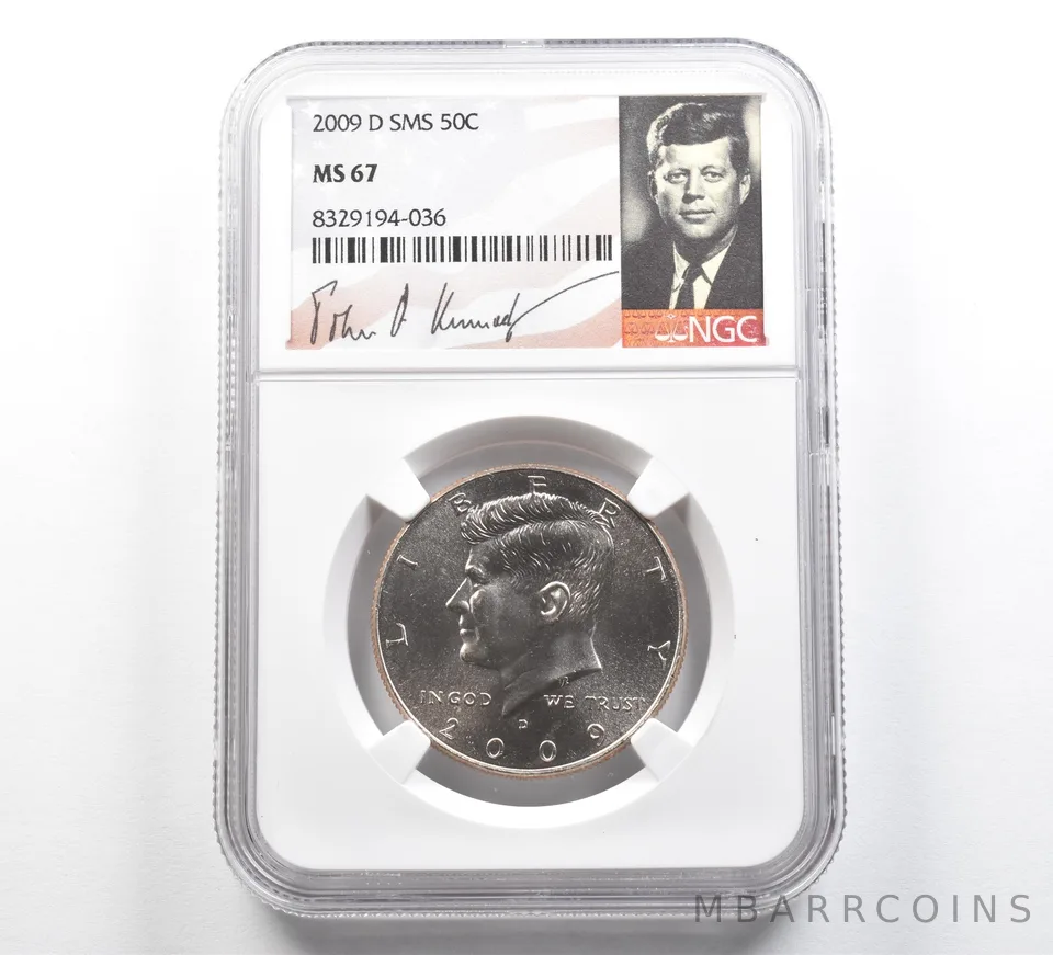 2009-D SMS Kennedy Half Dollar MS67 NGC Special Label